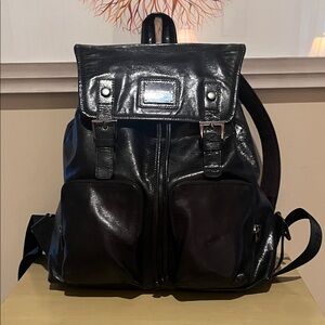 Karl Lagerfeld Shiny Black Backpack